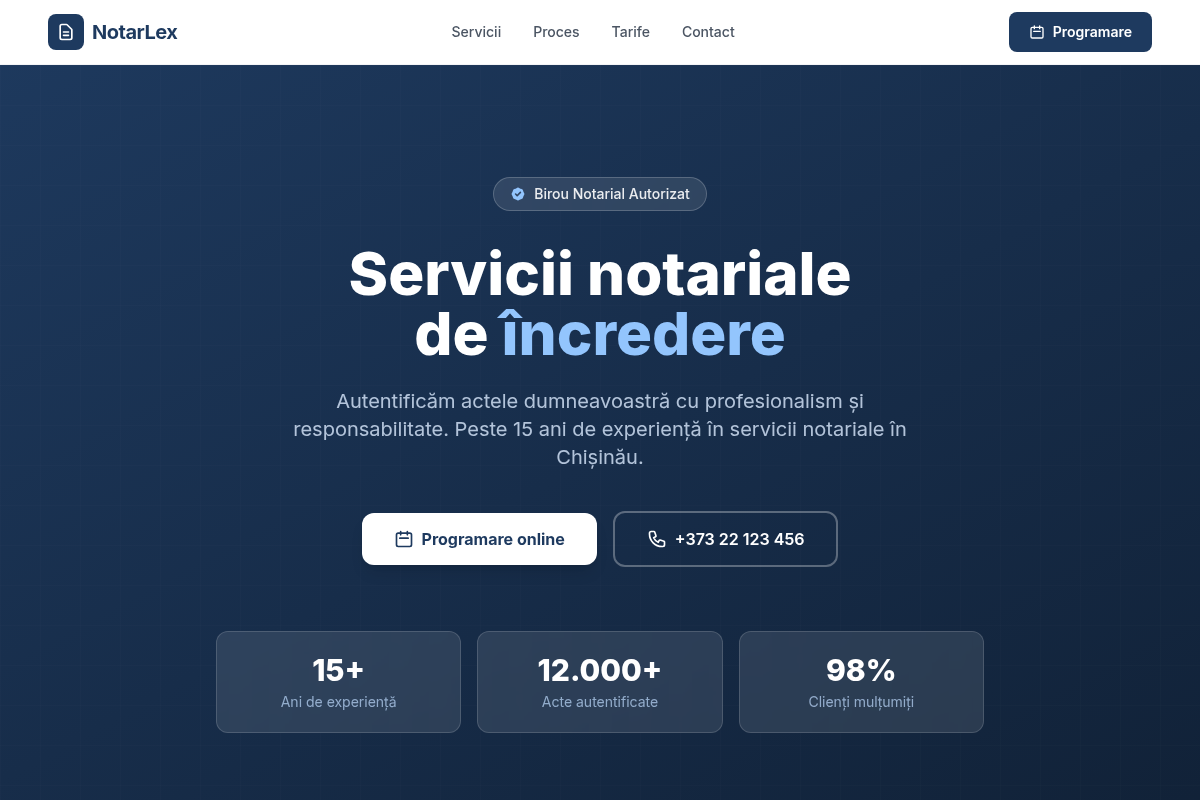 Сайт нотариальной конторы