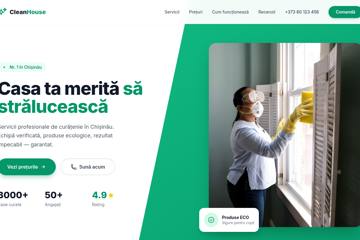 Сайт клининговой компании