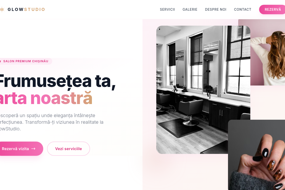 Сайт салона красоты